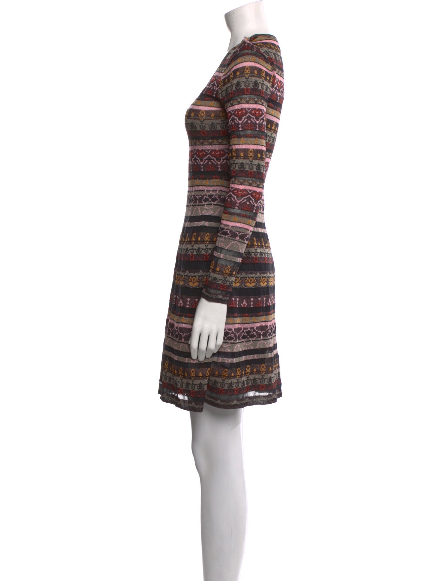 M Missoni Striped Mini Dress